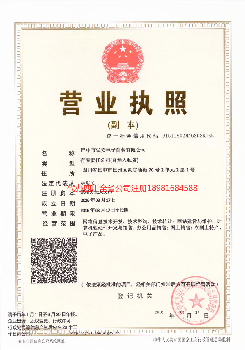 金口河金口河宏安电子商务有限公司