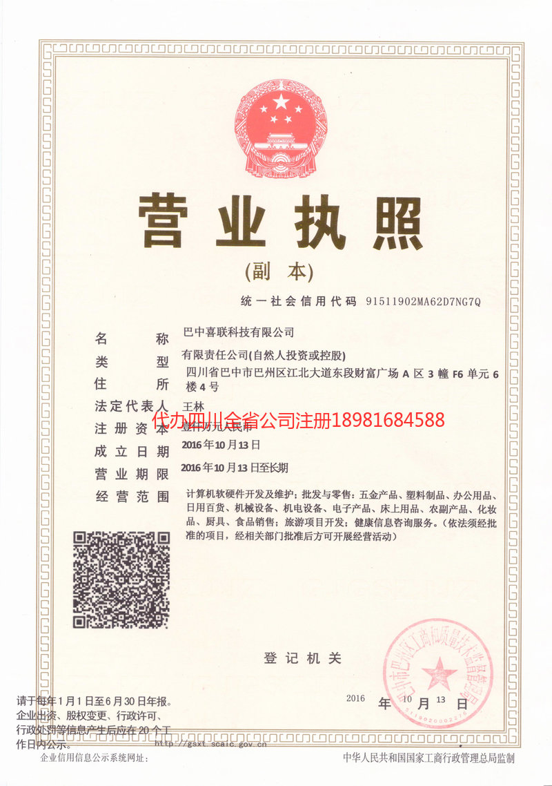 金口河金口河喜联科技有限公司
