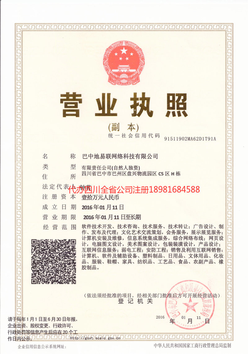 金口河金口河地易联网络科技有限公司